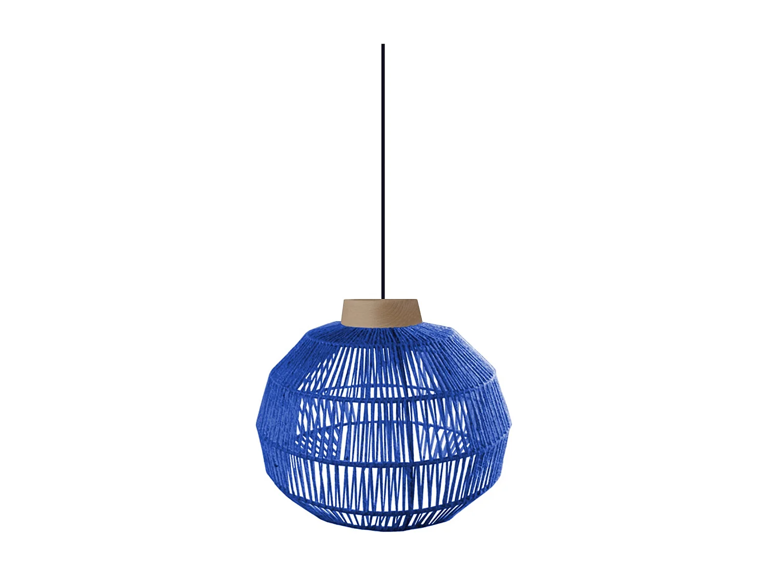 Suspensão TOSEL  EVERTON 25 cordão de algodão globo branqueado D32 x  H90  cm