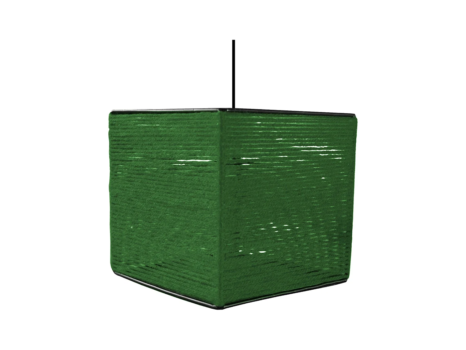 Suspension TOSEL ,fibre ,Noir , H 90xD25x P 25cm