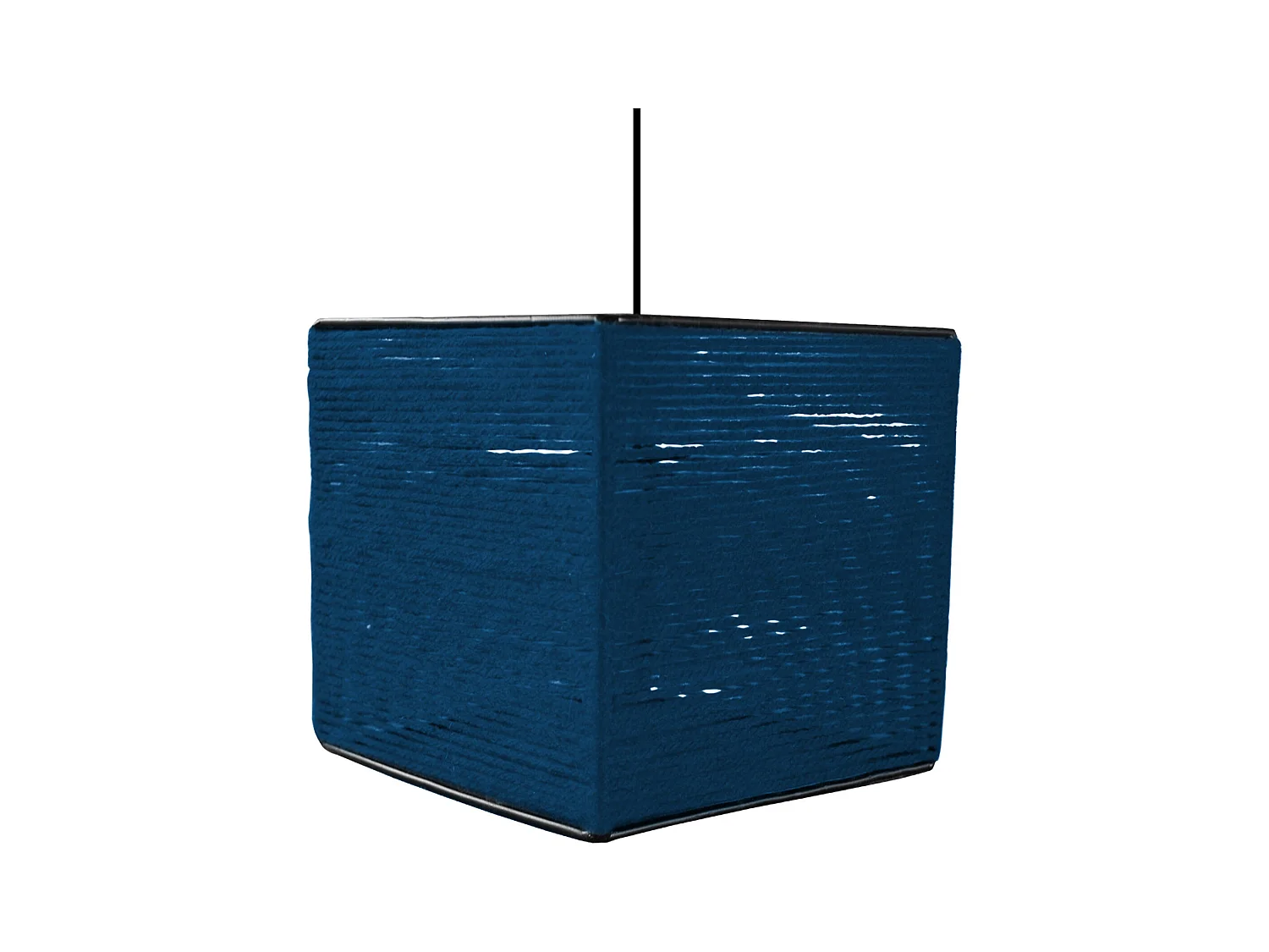 Suspension TOSEL ,fibre ,Bleu,H90xD 20x P 20cm