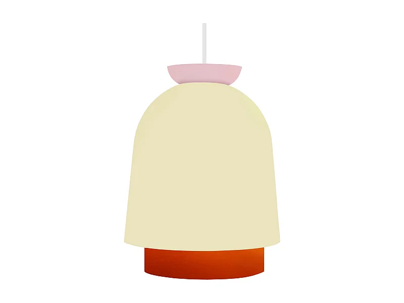 Suspension TOSEL ,métal,beige,H110xD18xP18cm