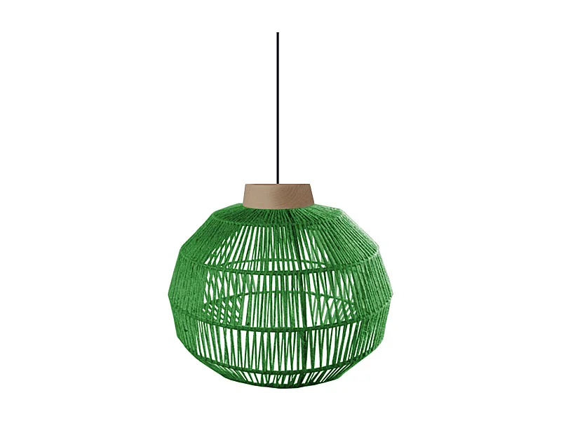 Suspensão TOSEL  EVERTON 40 cordão de algodão Sino vermelho D25 x  H90  cm