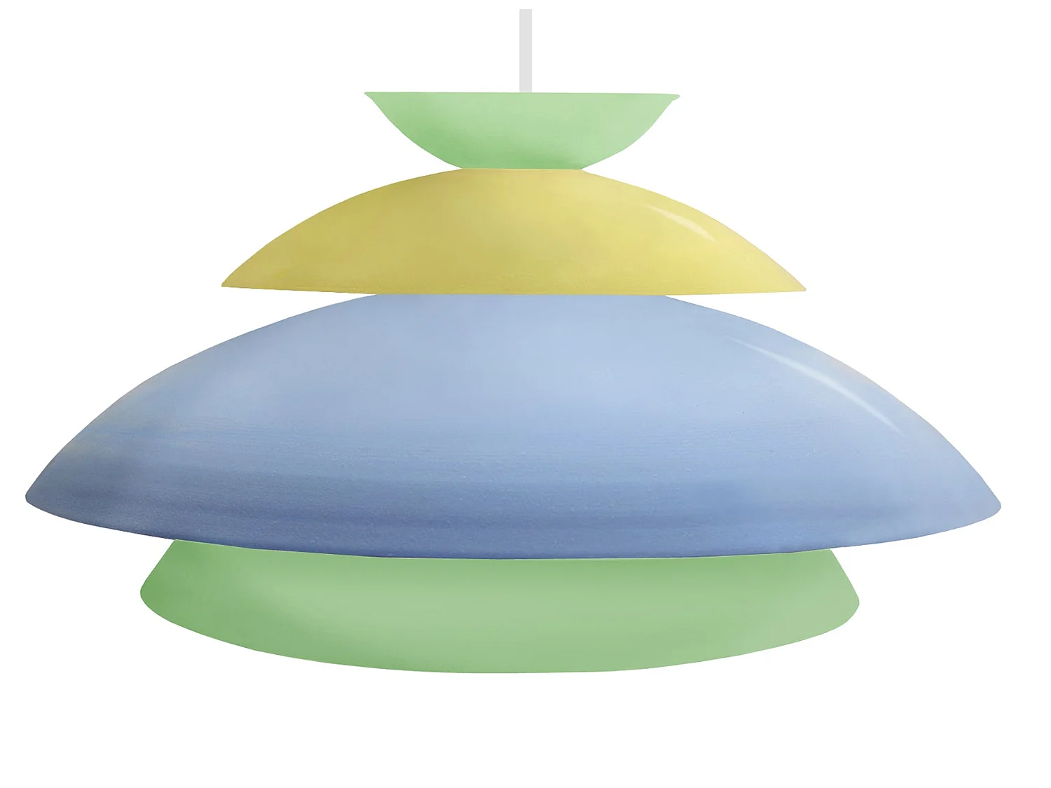 Suspension TOSEL ,métal,Bleu,H110x D 40xP40cm