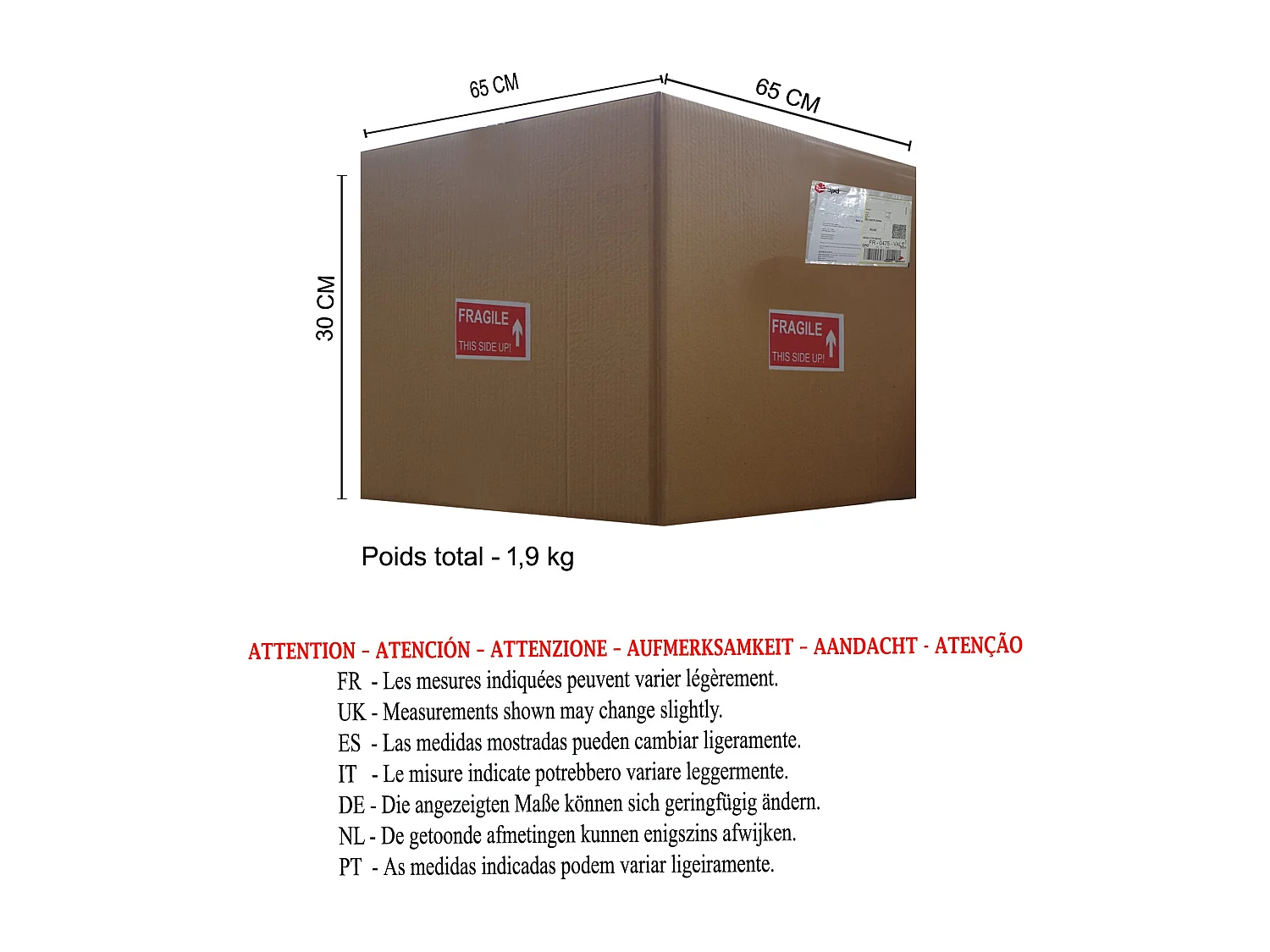 Suspensão TOSEL  HARRY 60 metal geométrico cobre D28 x  H94  cm