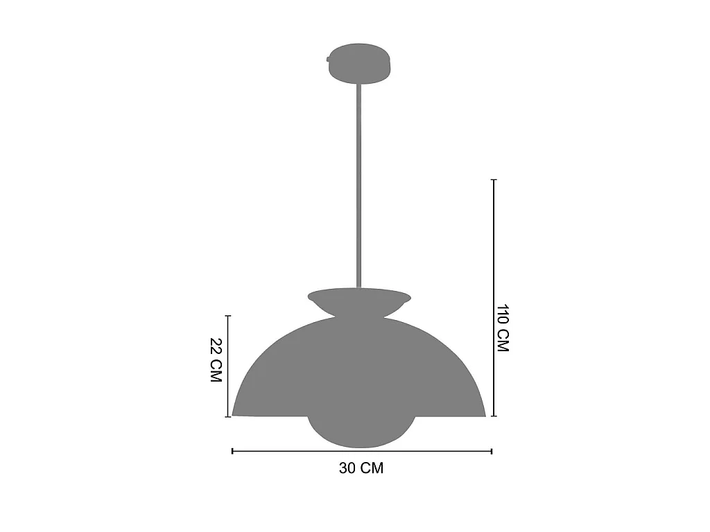 Suspension TOSEL ,métal,beige,H110xD30xP30cm