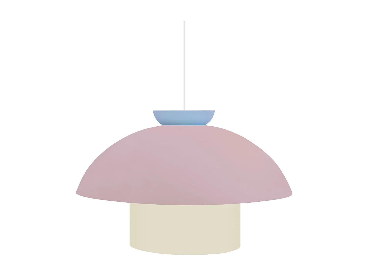 Suspensão TOSEL  ALVA metal globo rosa D29 x  H110  cm