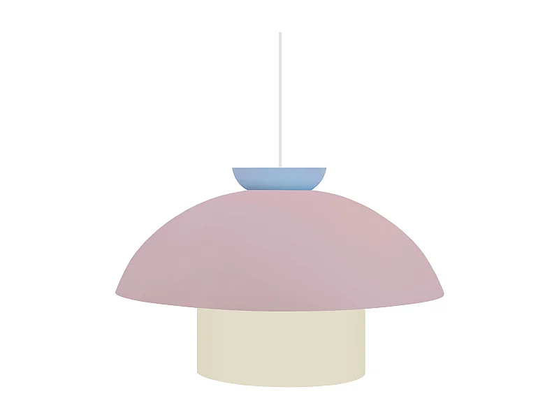 Suspension TOSEL ,métal,Rose ,H110xD29xP29 cm