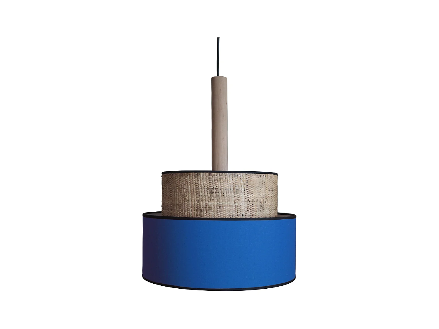Suspension TOSEL ,métal,fibre ,Bleu,H 90x D45xP45cm