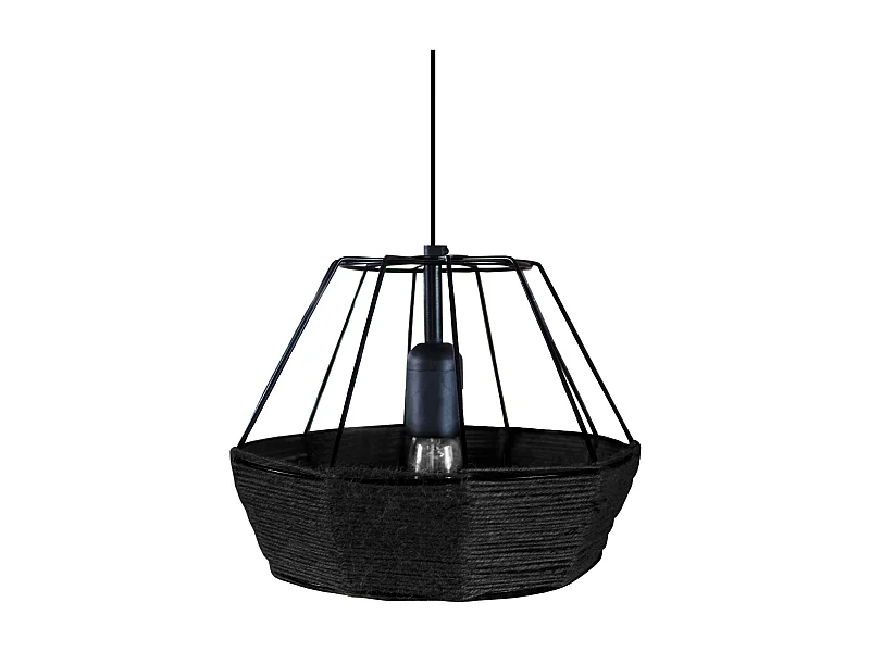 Suspensão TOSEL  EVITA metal abstrato castanho D40 x  H80  cm