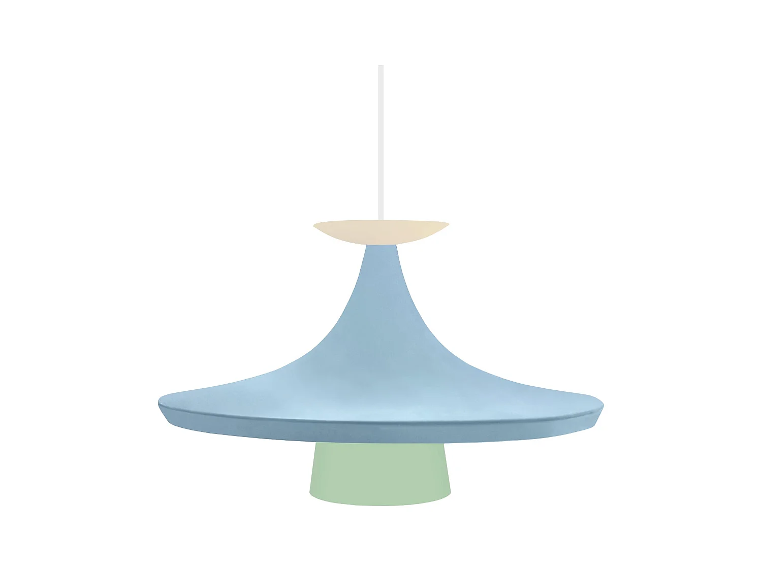 Suspension TOSEL ,métal,Bleu,H110xD 36x P 36cm