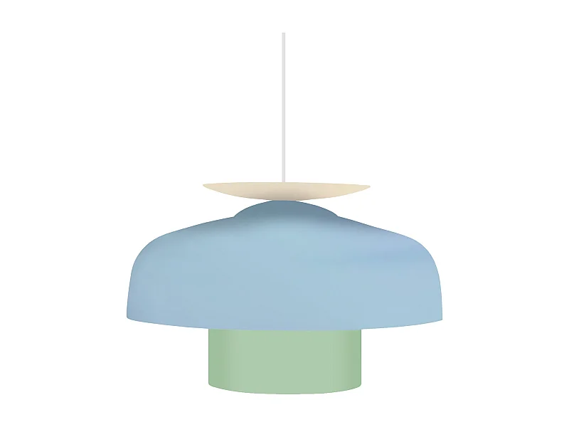 Suspension TOSEL ,métal,Bleu,H110xD30xP30 cm