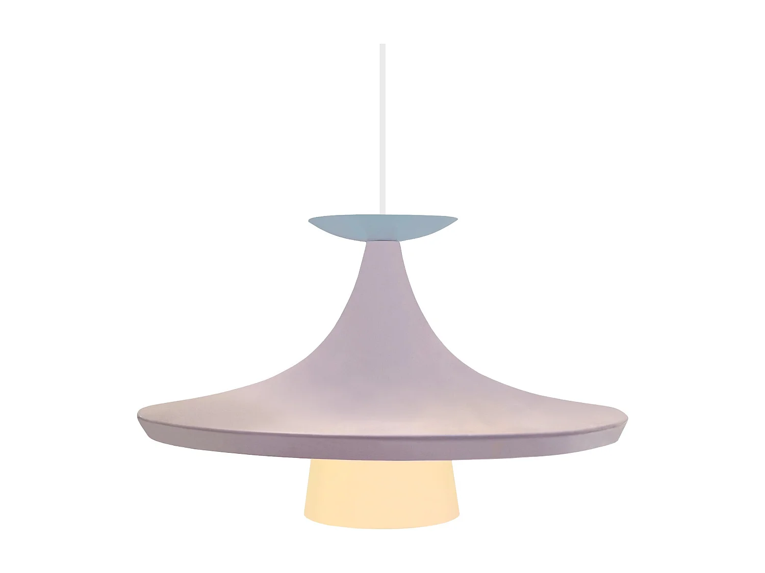 Suspensão TOSEL  INGA vidro cúpula azul D22 x  H74  cm