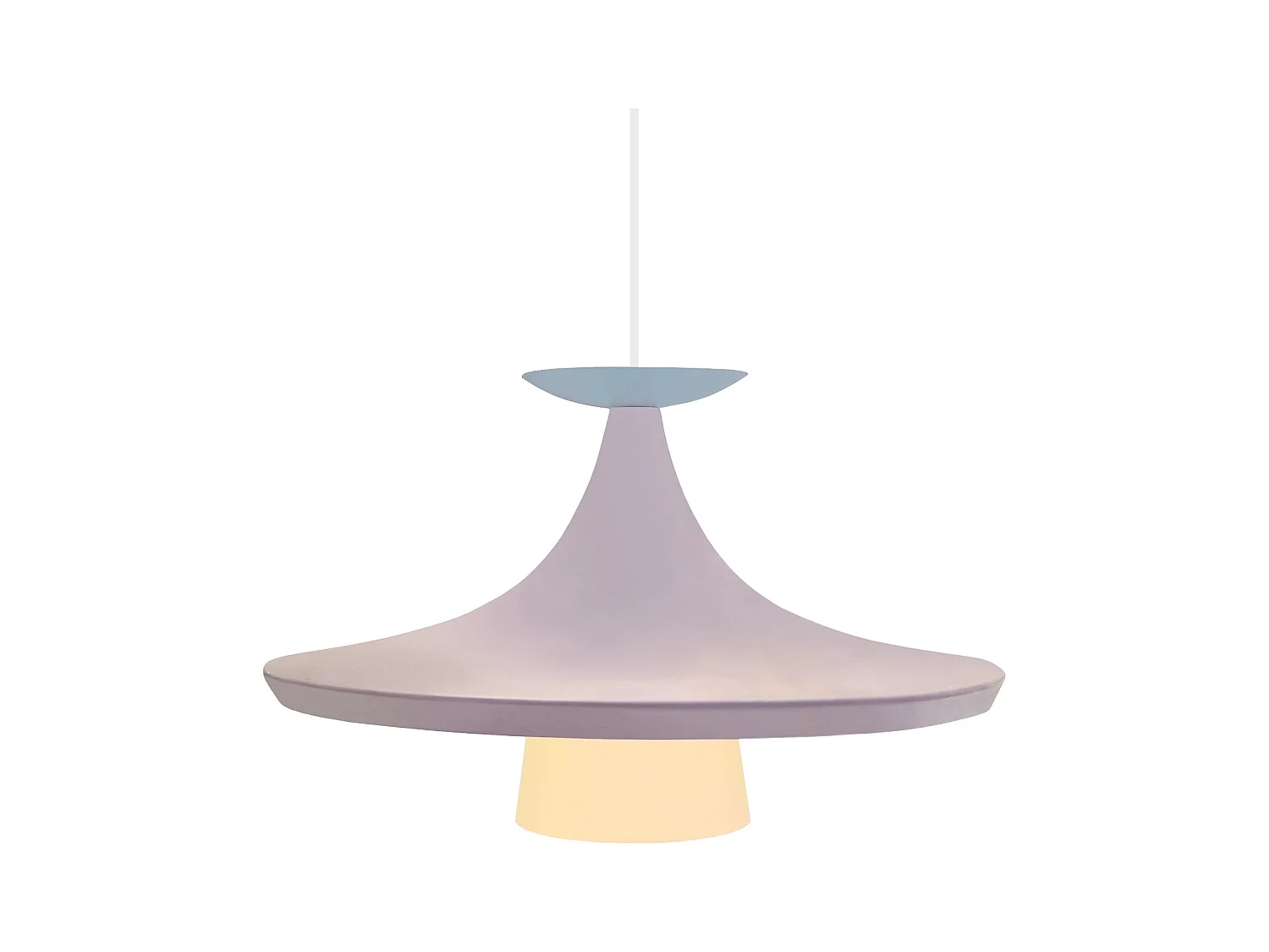 Suspension TOSEL ,métal,Rose ,H110xD 36xP36cm