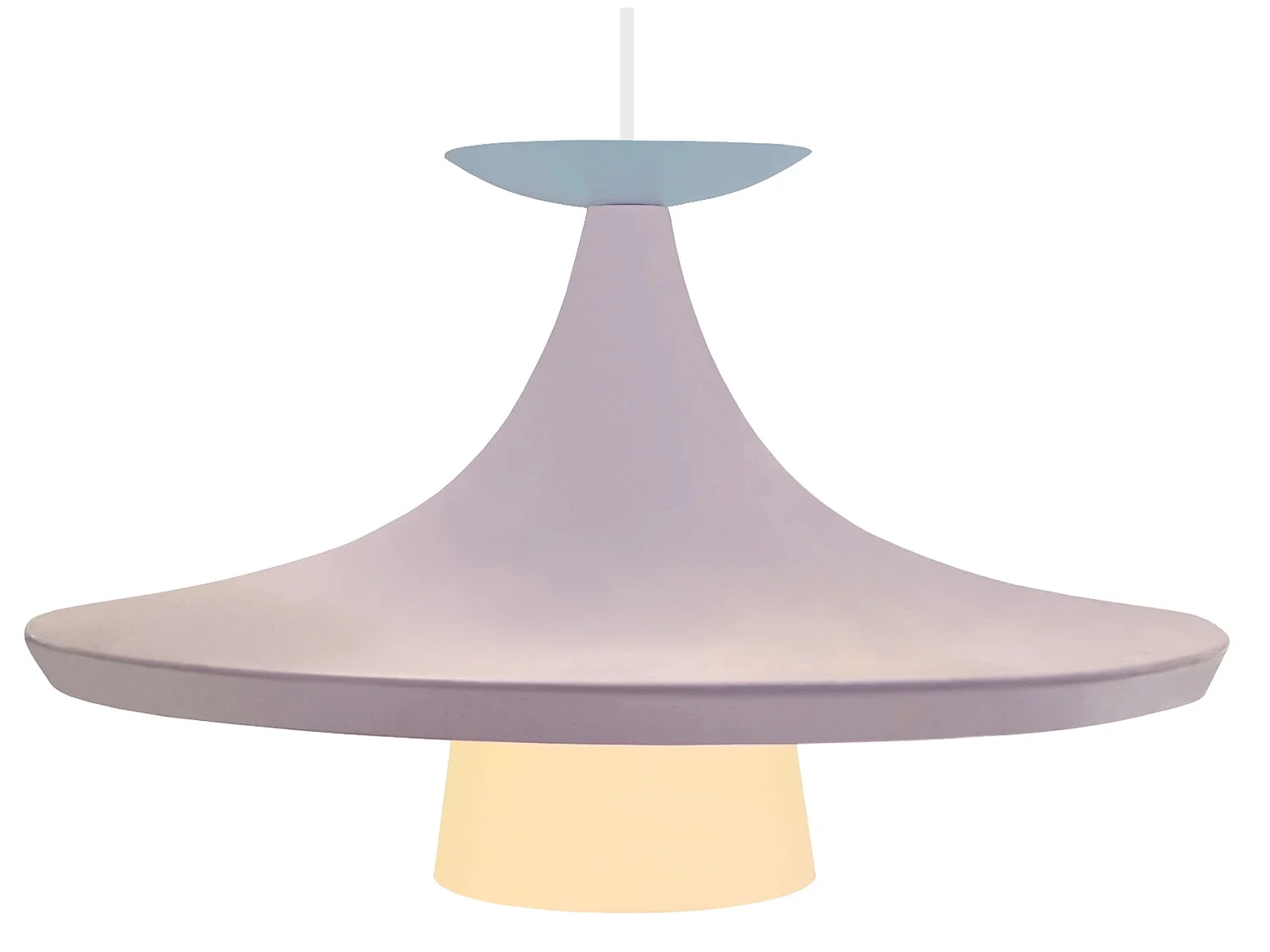 Lampadario a sospensione metallo minareto INGA rosa D'36cm