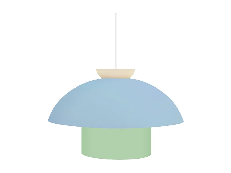 Suspension TOSEL ,métal,Bleu ,H110xD29xP29cm