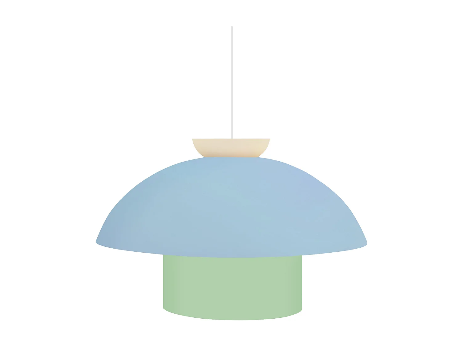 Suspensão TOSEL  ALVA metal globo azulado D29 x  H110  cm