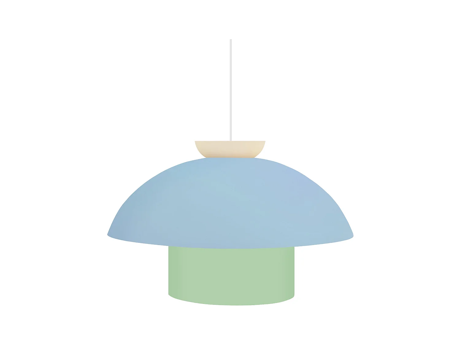 Suspension TOSEL ,métal,Bleu ,H110xD29xP29cm