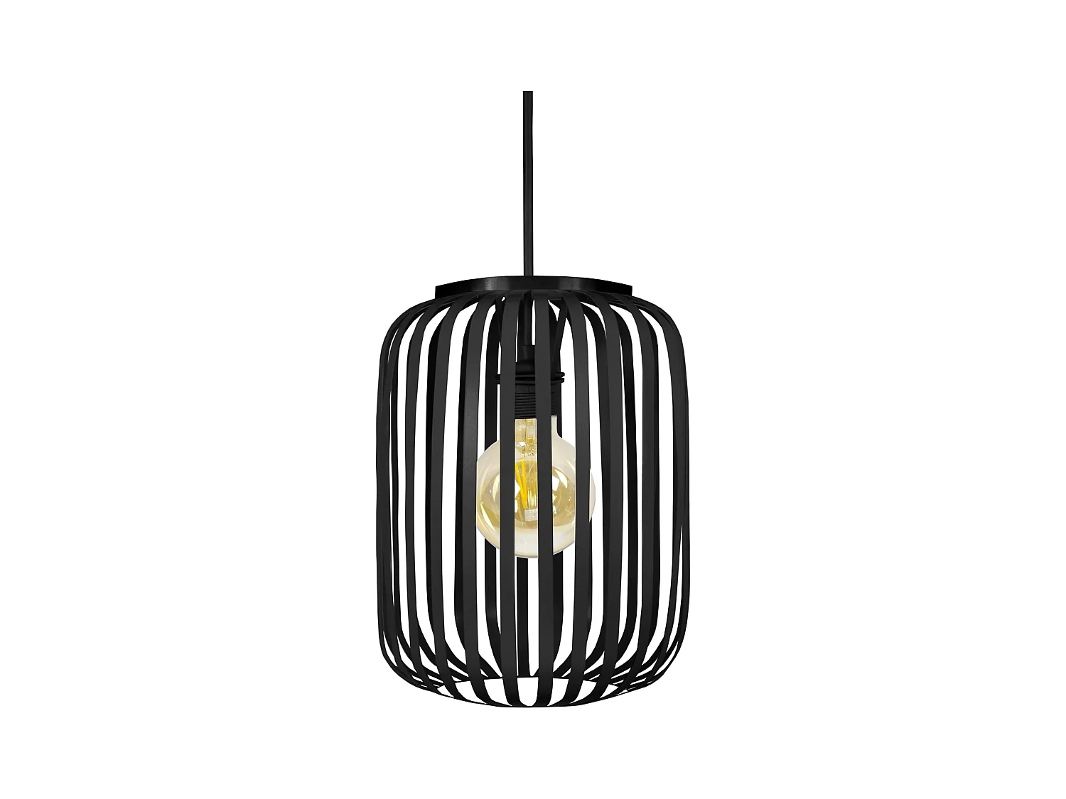 Suspension TOSEL ,métal,Noir ,H80xD 14xP14cm