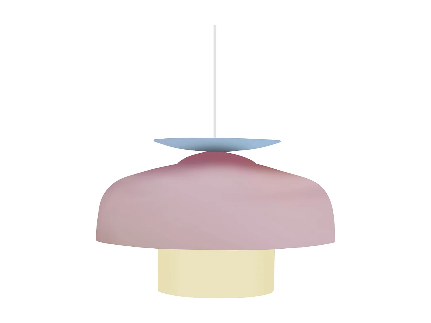 Suspensão TOSEL  CILLA metal cúpula azul D30 x  H110  cm