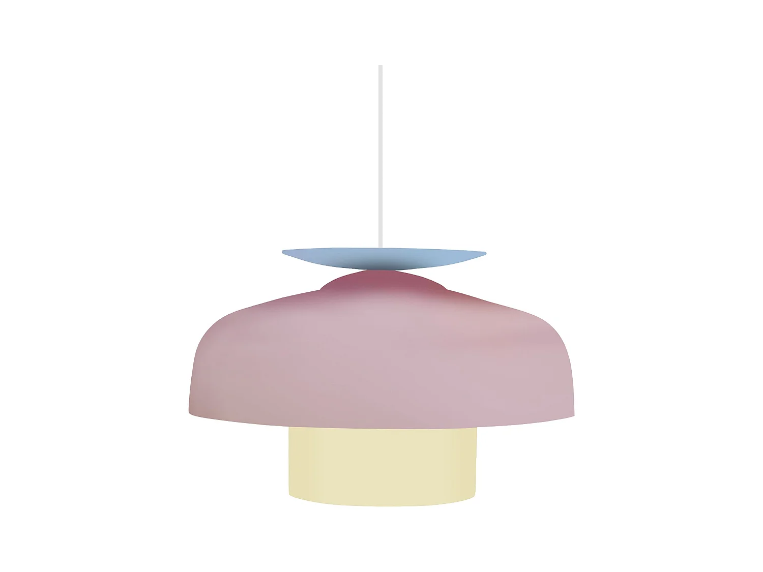Suspension TOSEL ,métal,Rose ,H110xD30xP30 cm