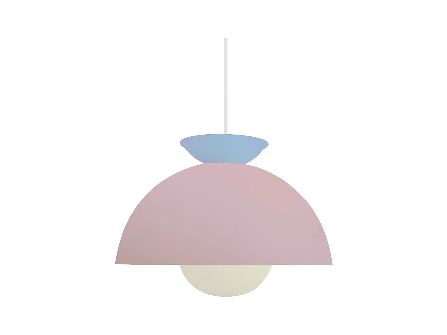 Suspension TOSEL ,métal,Rose ,H110xD30xP30cm