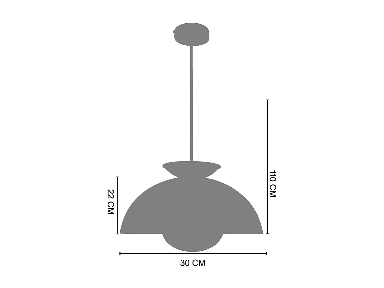 Suspension TOSEL ,métal,Rose ,H110xD30xP30cm