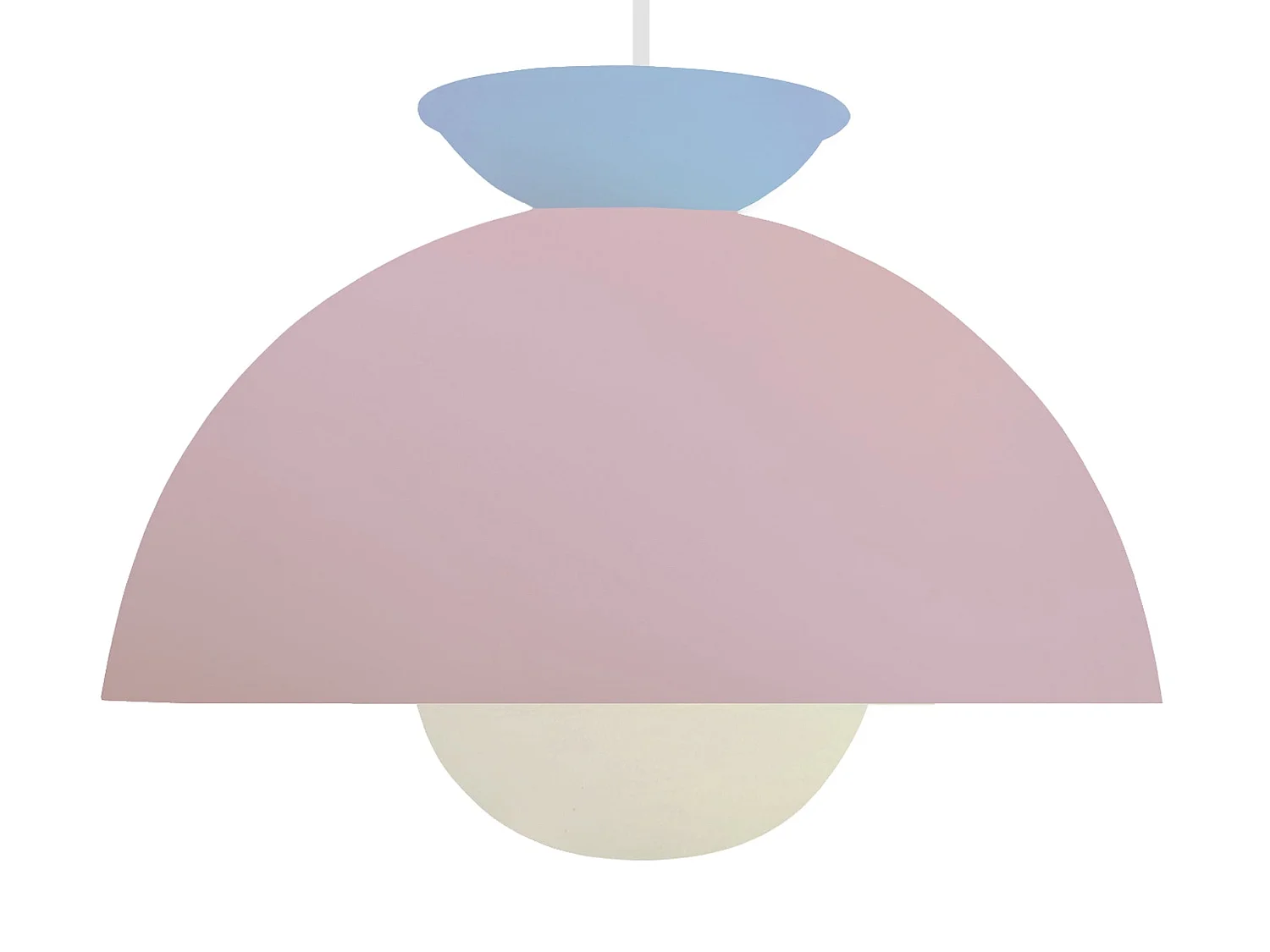 Suspension TOSEL ,métal,Rose ,H110xD30xP30cm