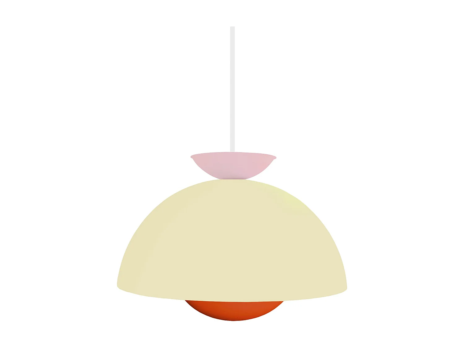 Suspensión  TOSEL , metal,beige,A110xD30xP30cm