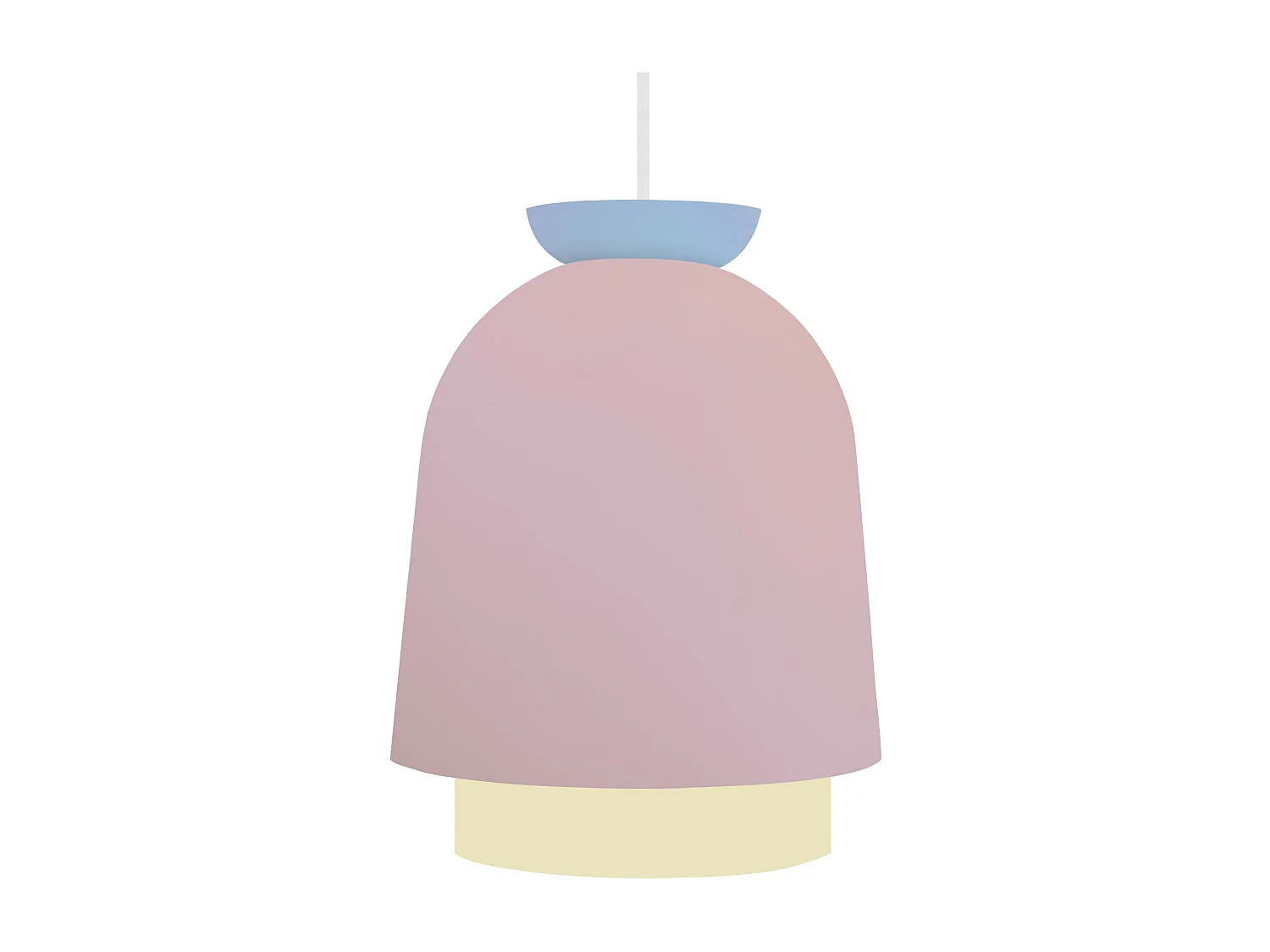 Suspensão TOSEL  BRITA metal cúpula laranja D18 x  H110  cm