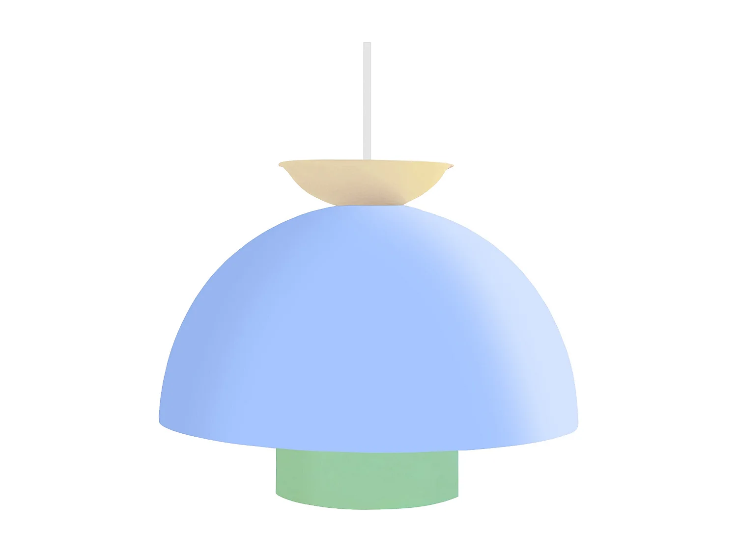 Suspension TOSEL ,métal,Bleu ,H110xD30xP30cm