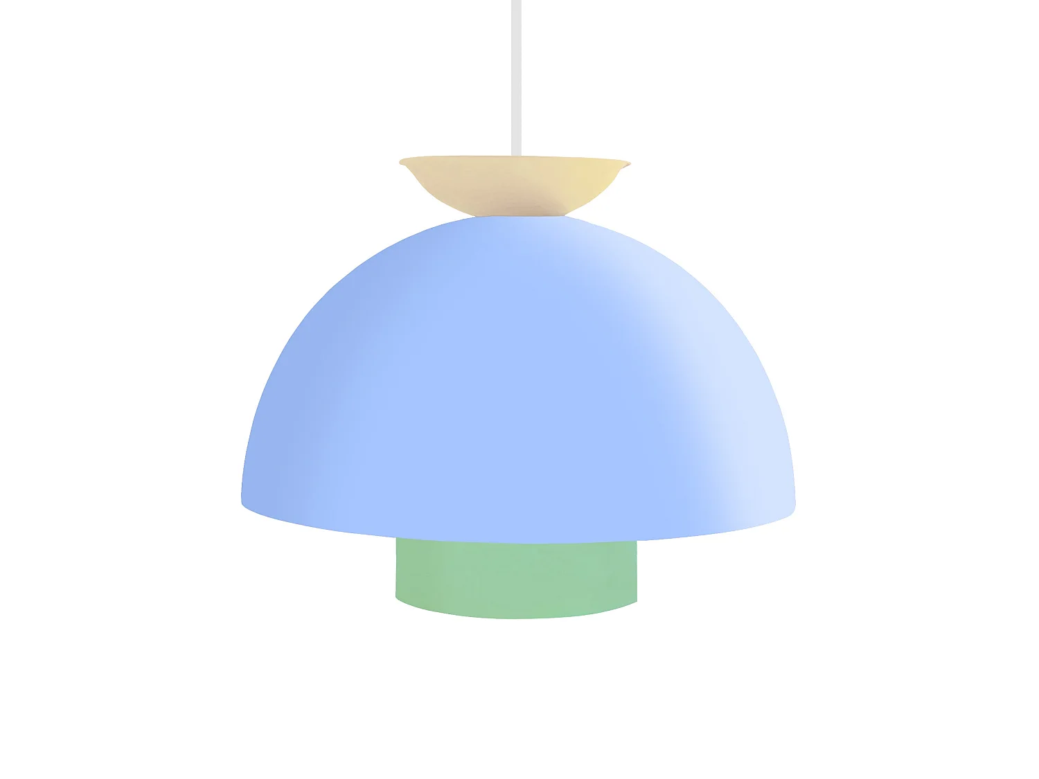 Suspension TOSEL ,métal,Bleu ,H110xD30xP30cm