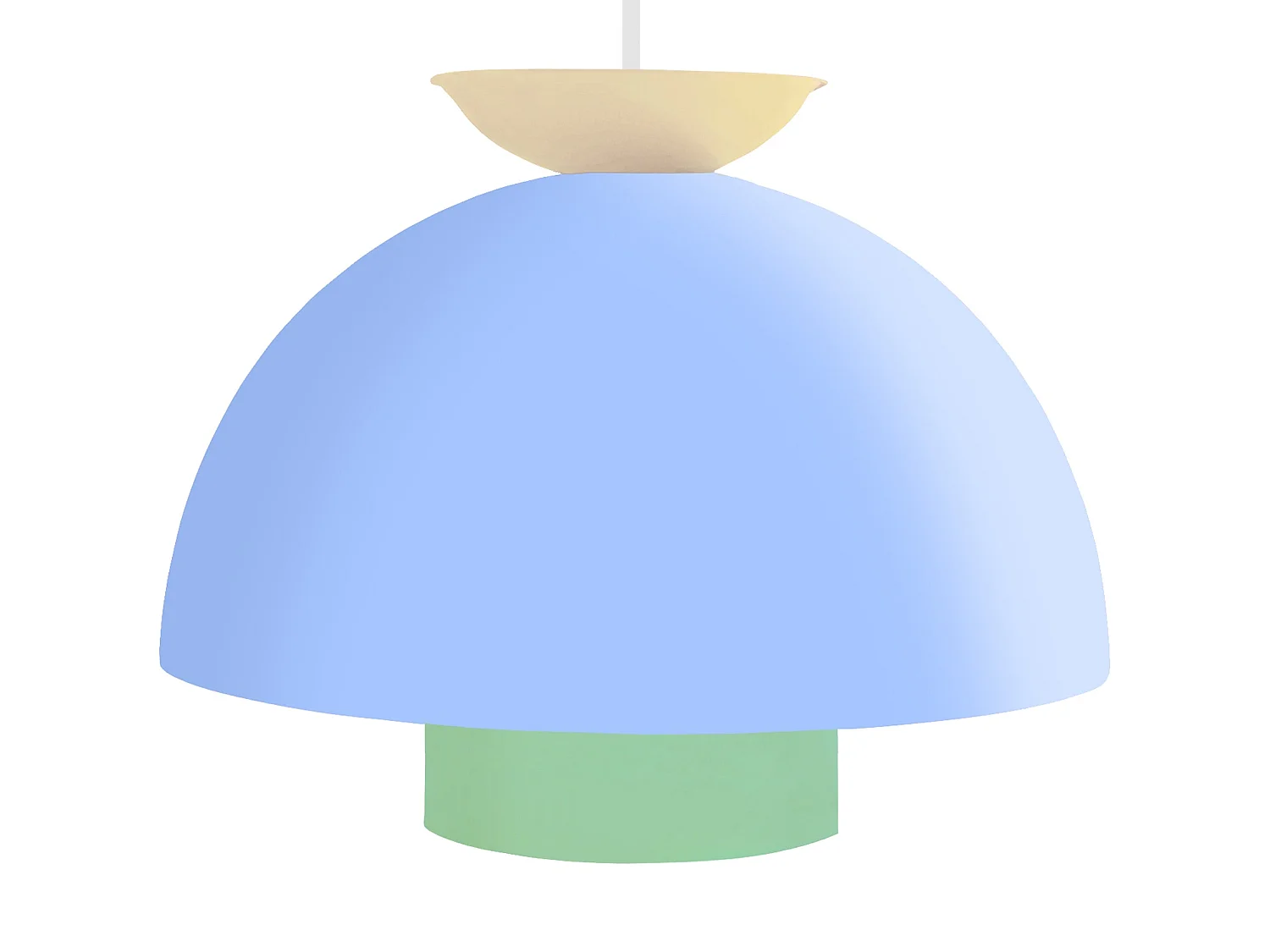 Suspension TOSEL ,métal,Bleu ,H110xD30xP30cm