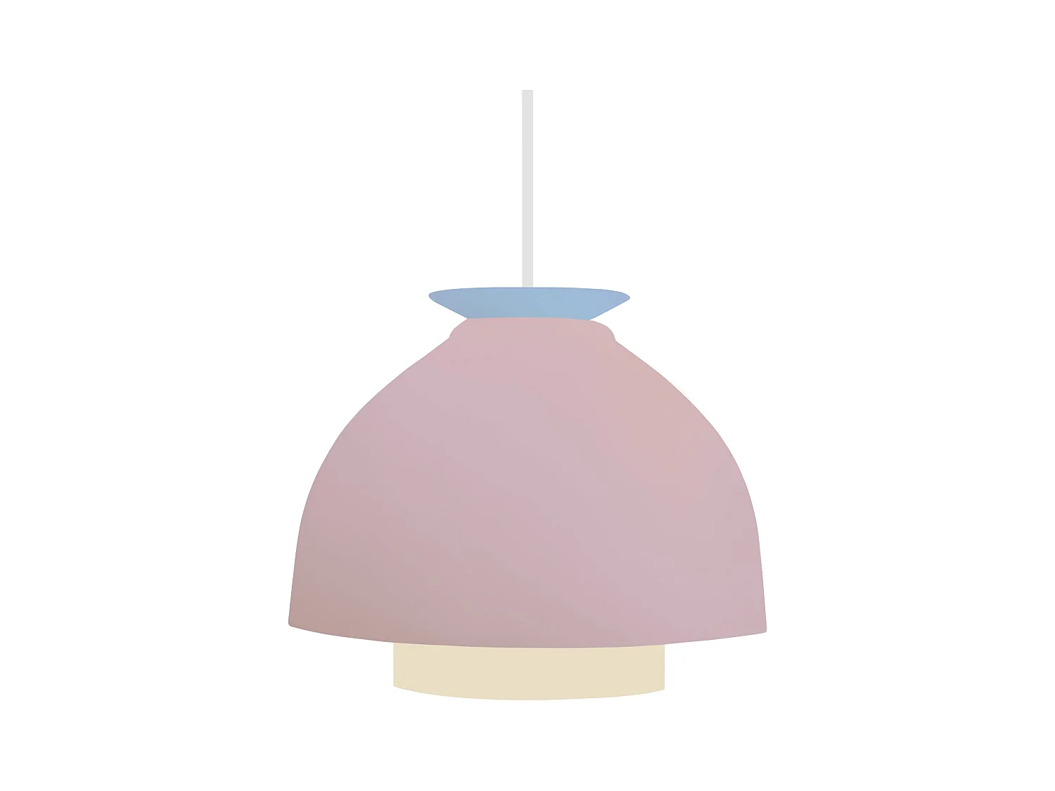 Suspension TOSEL ,métal,Rose ,H110xD23xP23cm