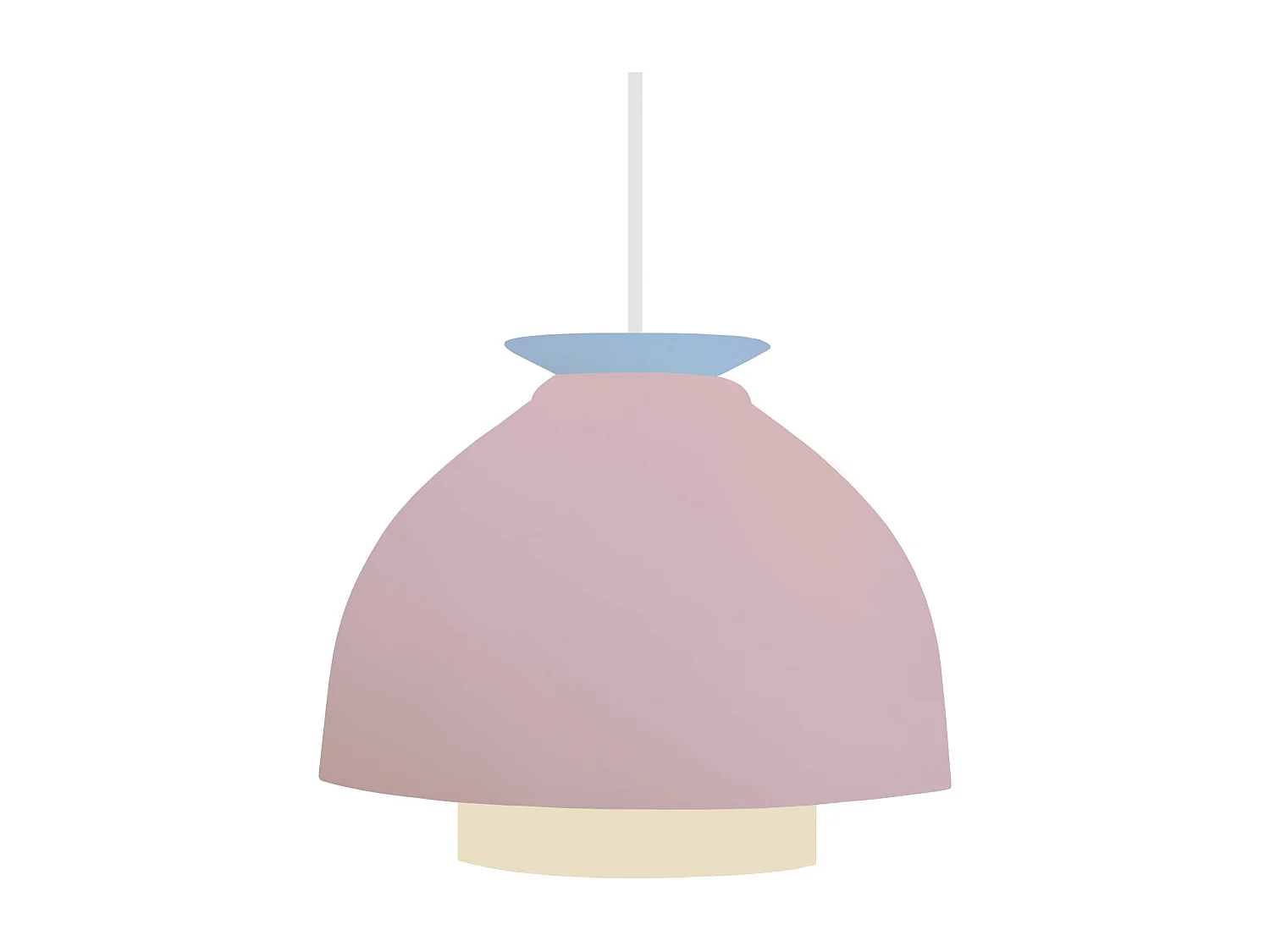 Suspension TOSEL ,métal,Rose ,H110xD23xP23cm