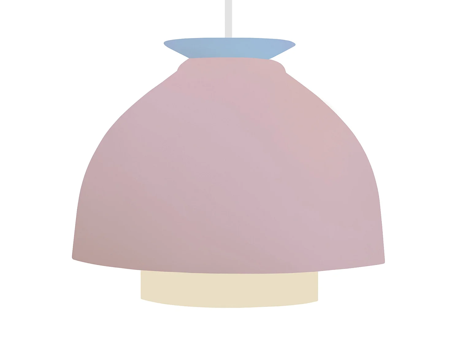 Suspension TOSEL ,métal,Rose ,H110xD23xP23cm