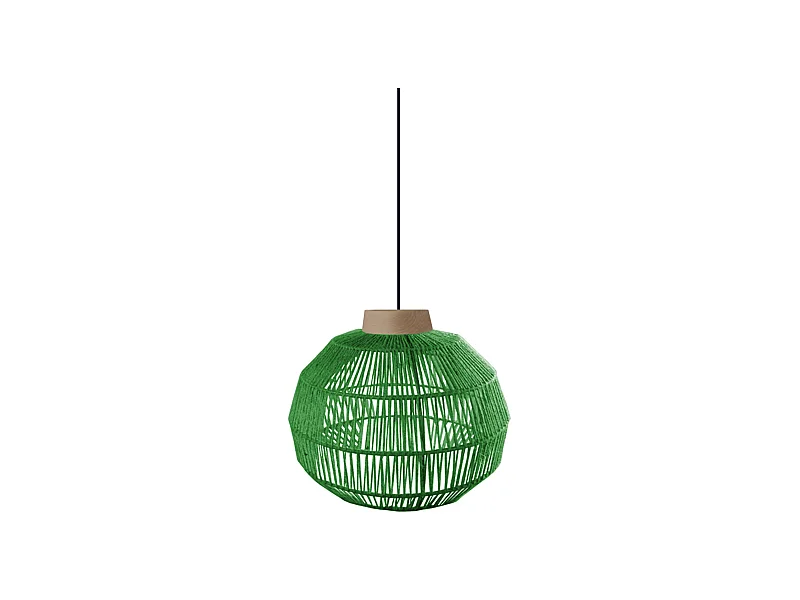 Suspensão TOSEL  EVERTON 25 cordão de algodão globo carmim D32 x  H90  cm