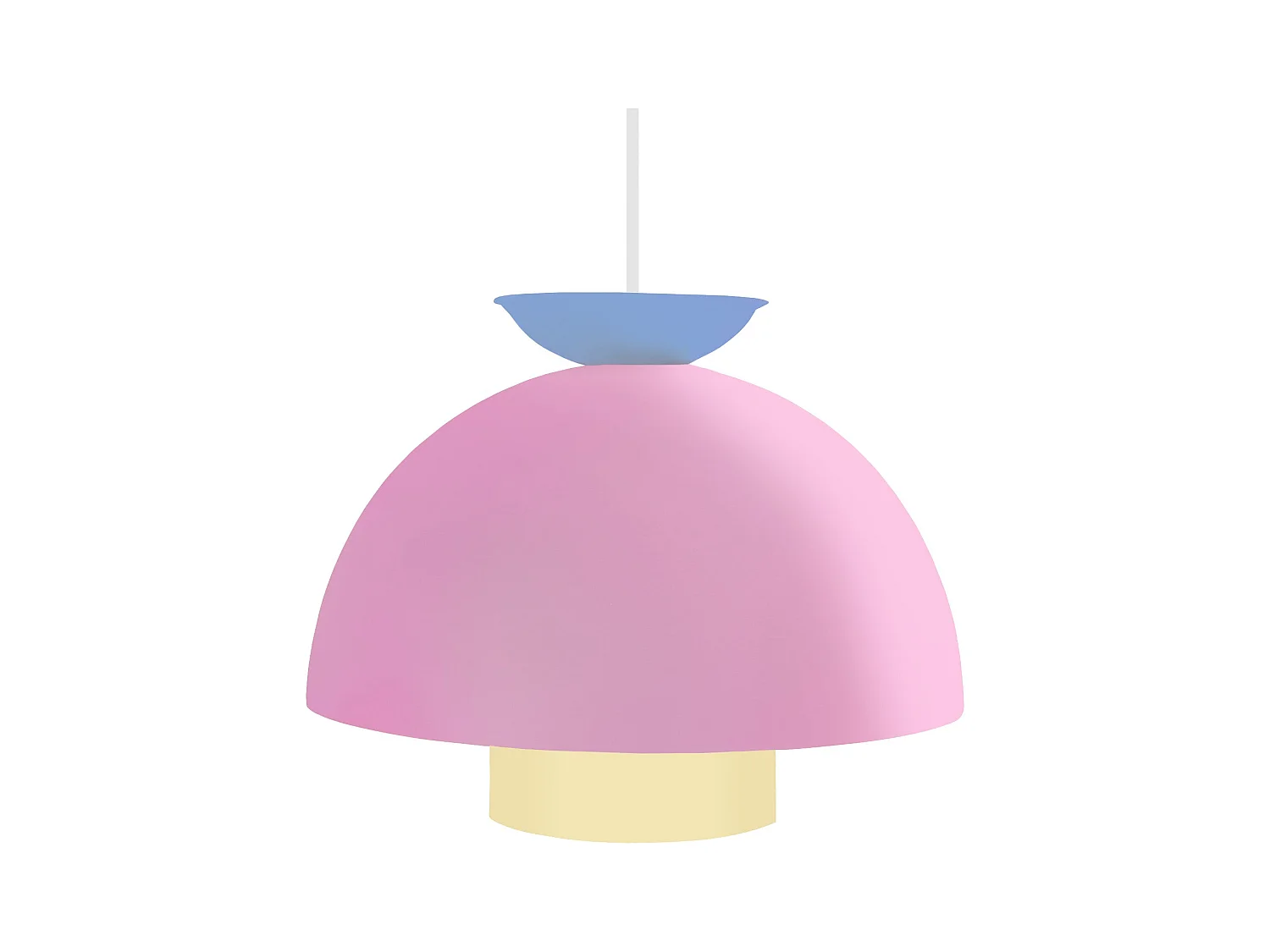 Suspension TOSEL ,métal,Rose ,H110xD30xP30 cm