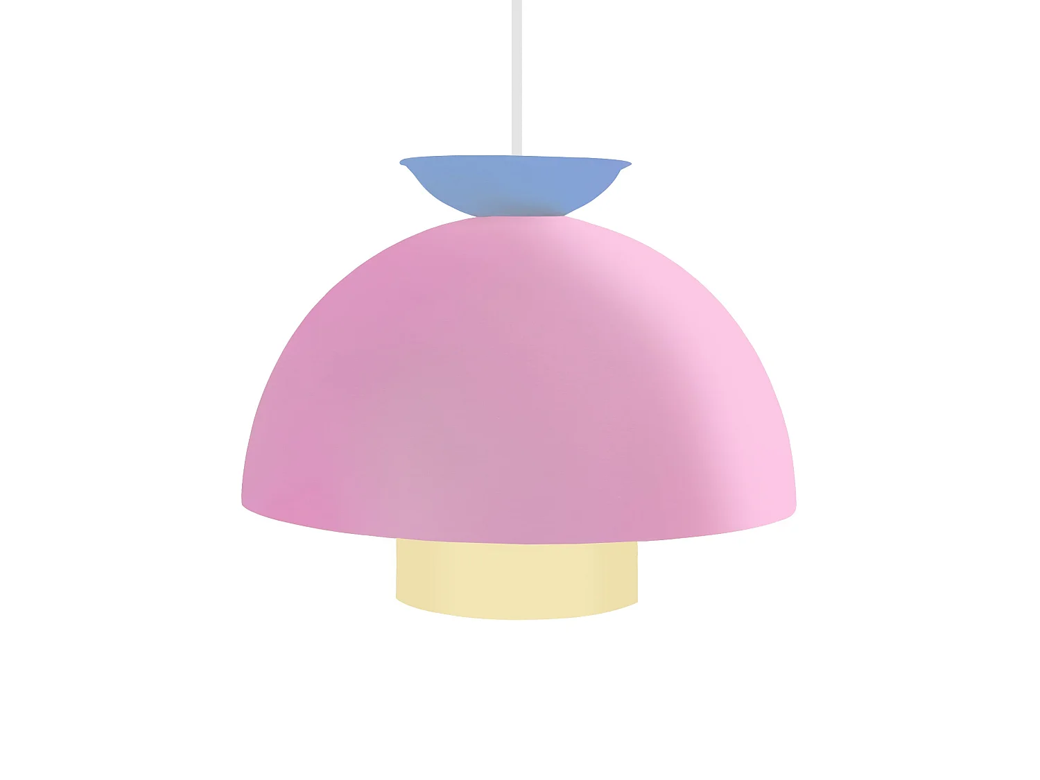 Suspension TOSEL ,métal,Rose ,H110xD30xP30 cm