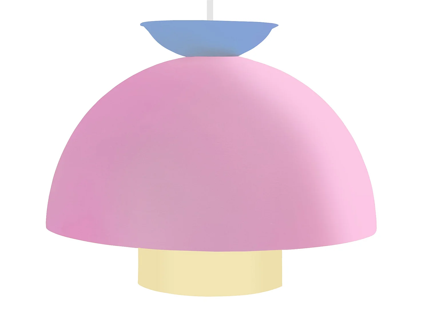 Suspension TOSEL ,métal,Rose ,H110xD30xP30 cm