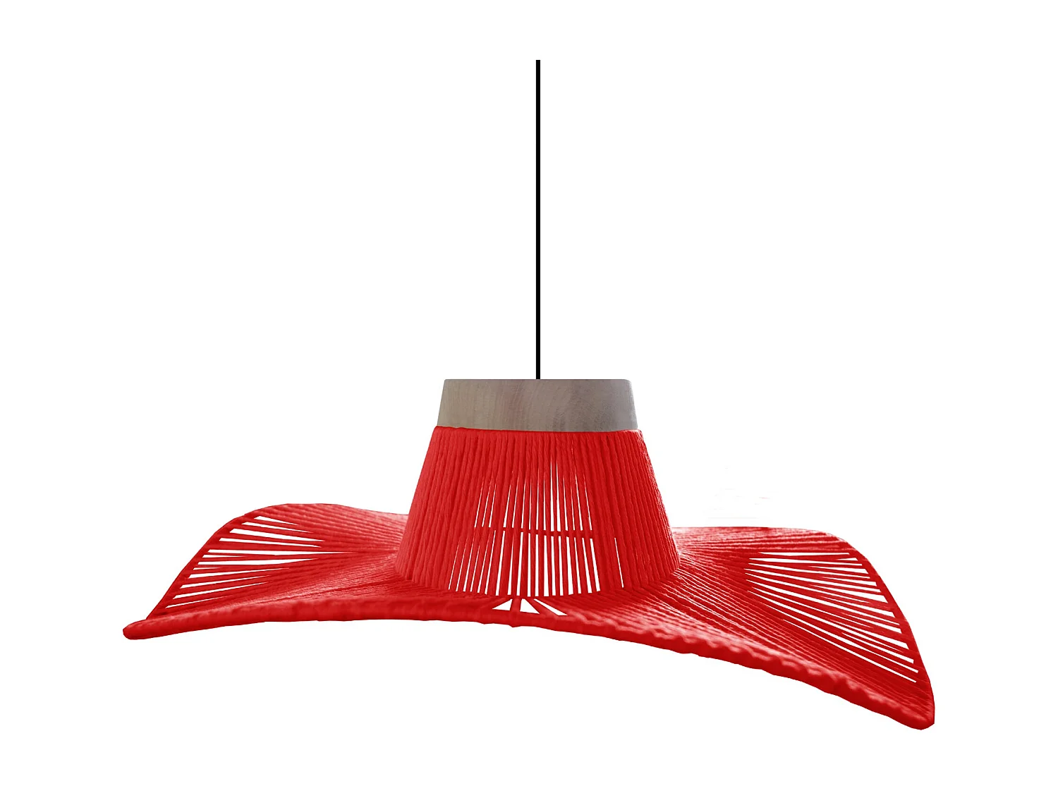 Suspensão TOSEL  LADY BELLE metal geométrico Dourado D50 x  H80  cm