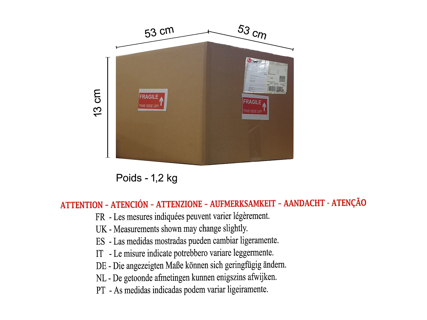 Suspension TOSEL ,métal,fibre ,Rouge ,H70xD50xP50cm
