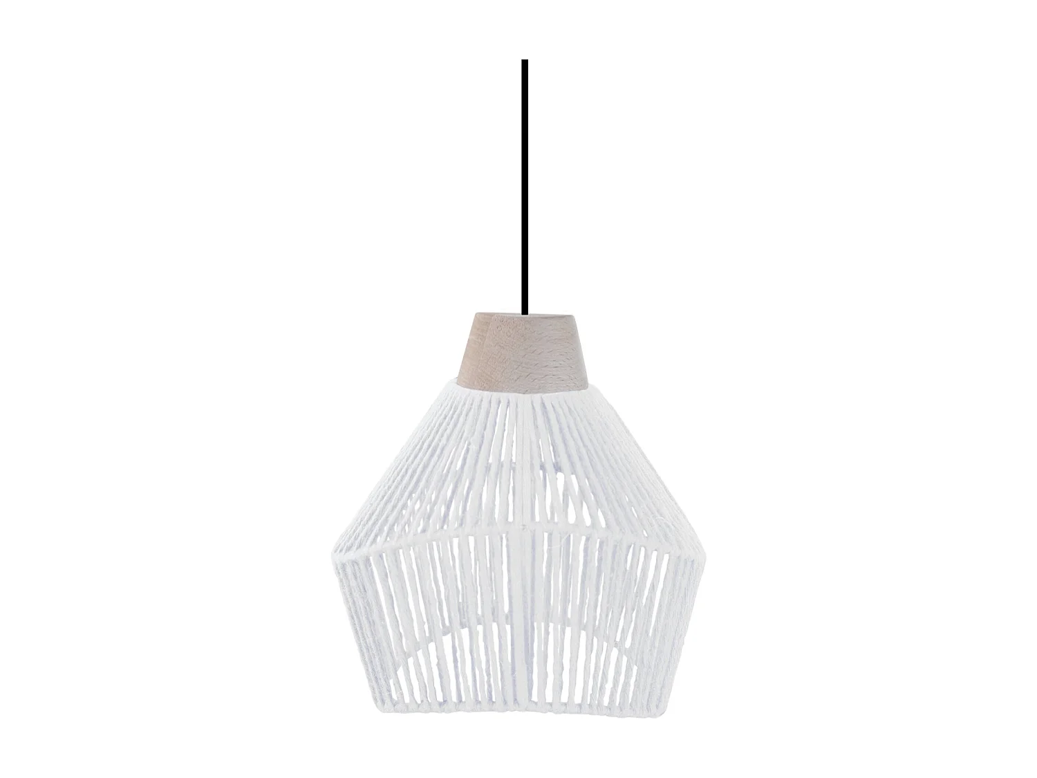 Suspensão TOSEL  DAIANA fio de juta globo natural D17 x  H80  cm