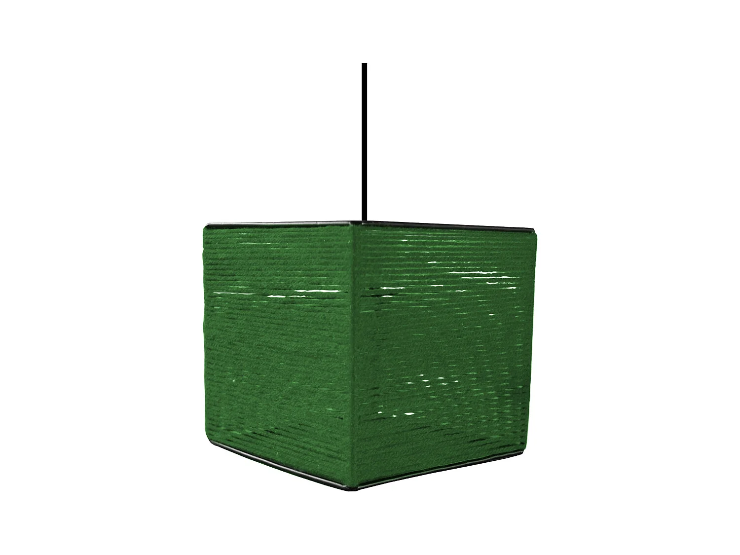 Suspension TOSEL ,fibre ,Noir ,H90xD16xP16cm