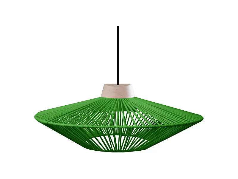 Suspensão TOSEL  HARRY 60 metal tigela amarelo D24 x  H110  cm