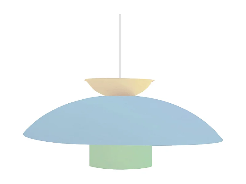 Suspension TOSEL ,métal,Bleu,H110xD40xP40cm