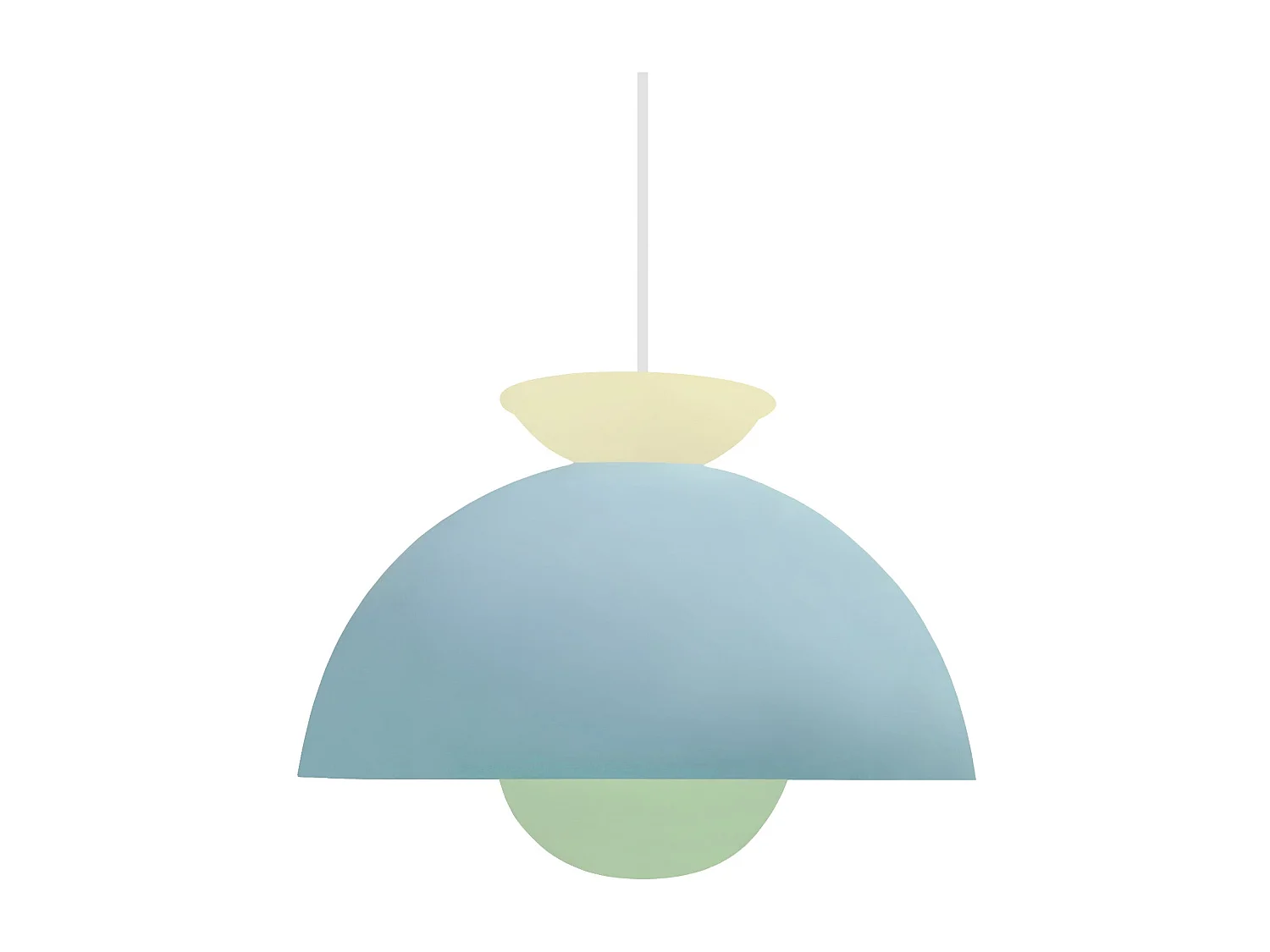 Suspensão TOSEL  ELEONOR metal Sino azul D17 x  H80  cm