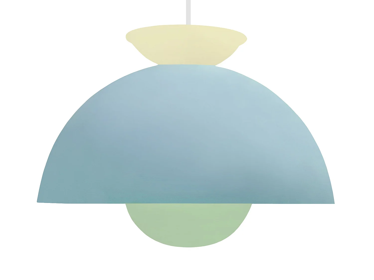 Suspensão TOSEL  ELEONOR metal Sino azul D17 x  H80  cm