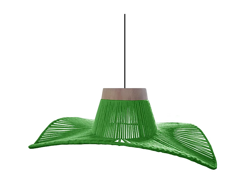 Suspensão TOSEL  LADY BELLE metal geométrico branco D35 x  H70  cm