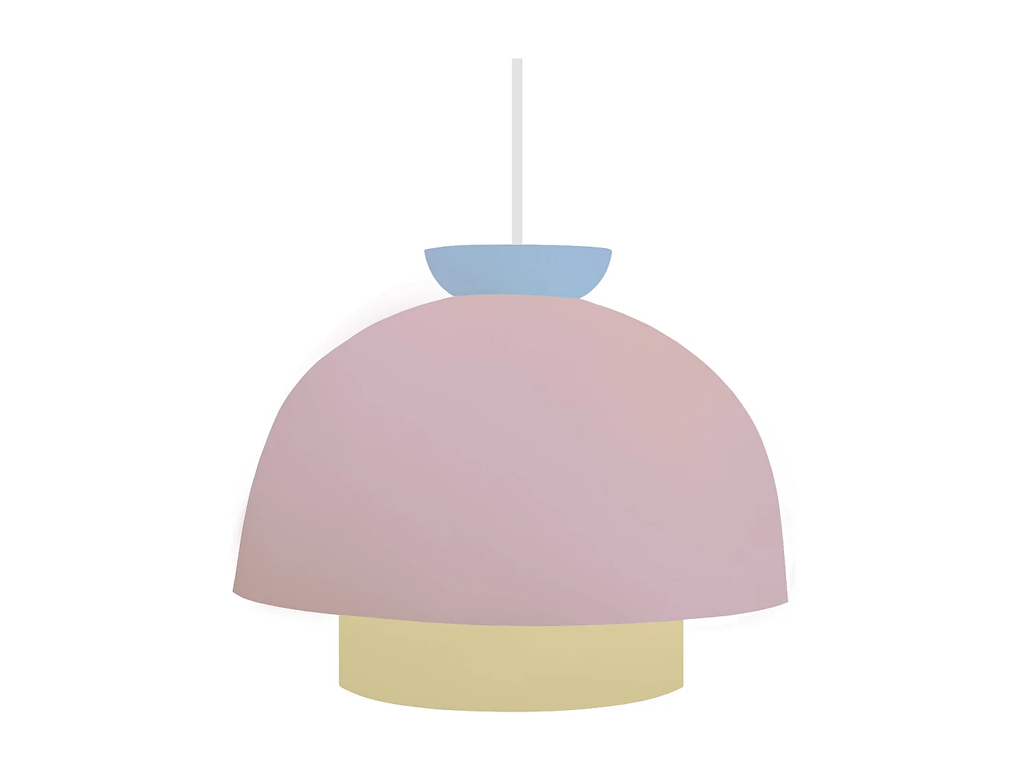 Suspension TOSEL ,métal,Rose , H110xD24,5xP24,5cm