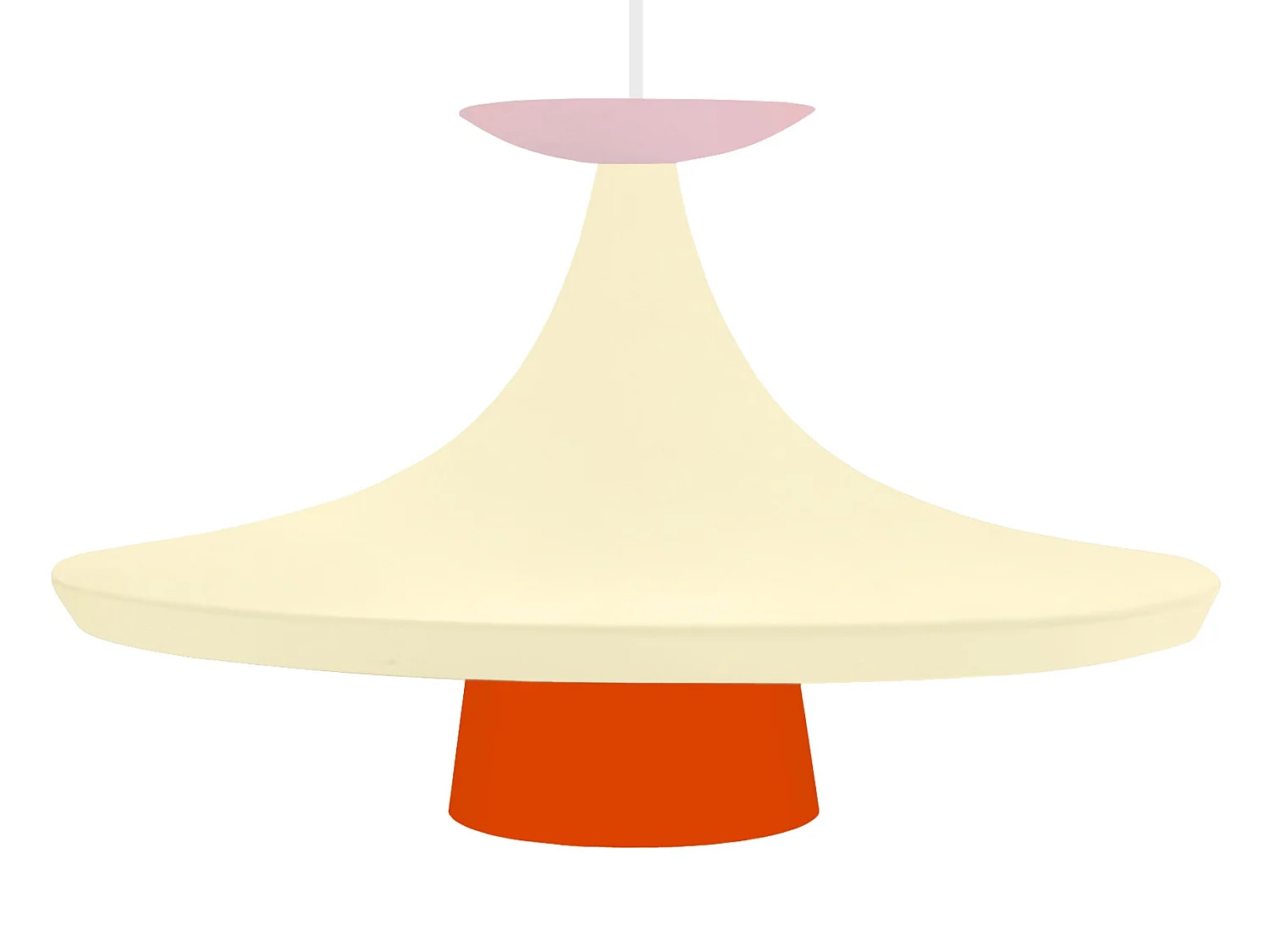 Suspension TOSEL ,métal,beige,H110xD36xP36cm