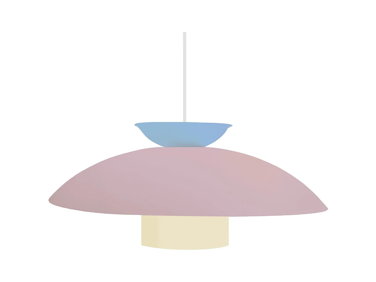 Suspension TOSEL ,métal,Rose ,H110xD40xP40cm